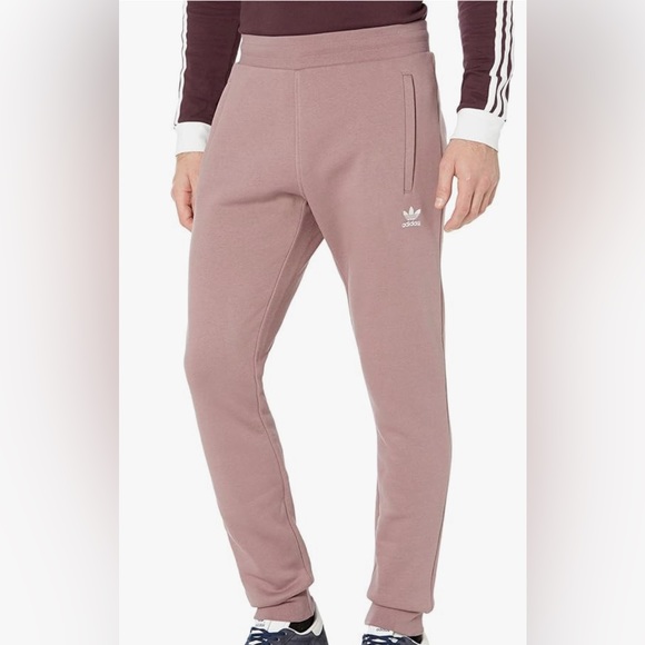 New Medium Adidas Essentials Muave Sweatpant Jogger With Pockets - Picture 1 of 4